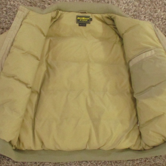 OshKosh B'Gosh Vintage 90s Jacket Men's XL‎ Tan Down Fill Winter Coat Outdoors - Picture 6 of 10